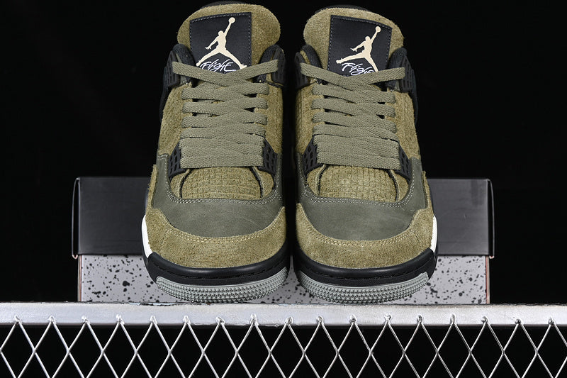 AIR JORDAN 4 SE CRAFT MEDIUM OLIVE WHITE/BLACK/GREEN