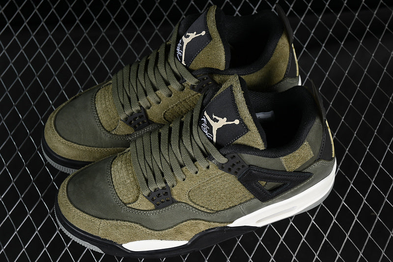 AIR JORDAN 4 SE CRAFT MEDIUM OLIVE WHITE/BLACK/GREEN