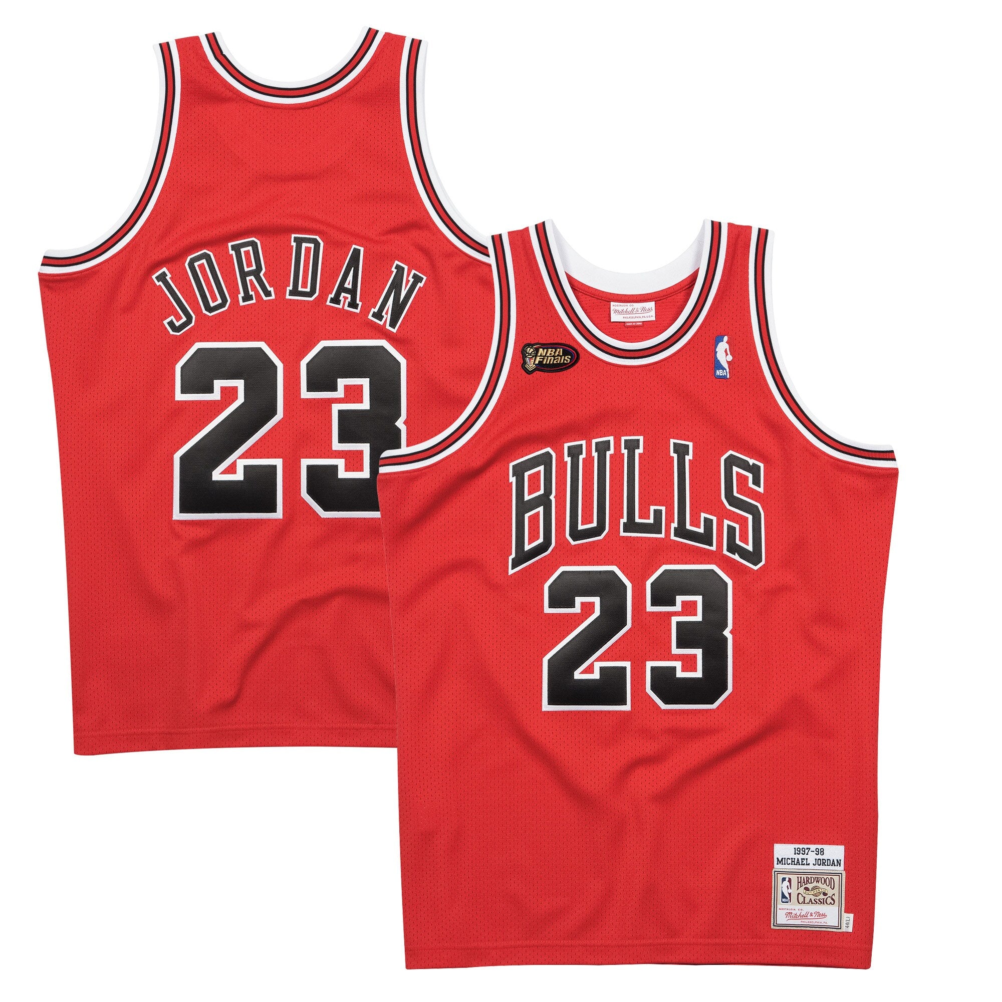 MITCHELL & NESS NBA AUTHENTIC JERSEY CHICAGO BULLS ROAD FINALS