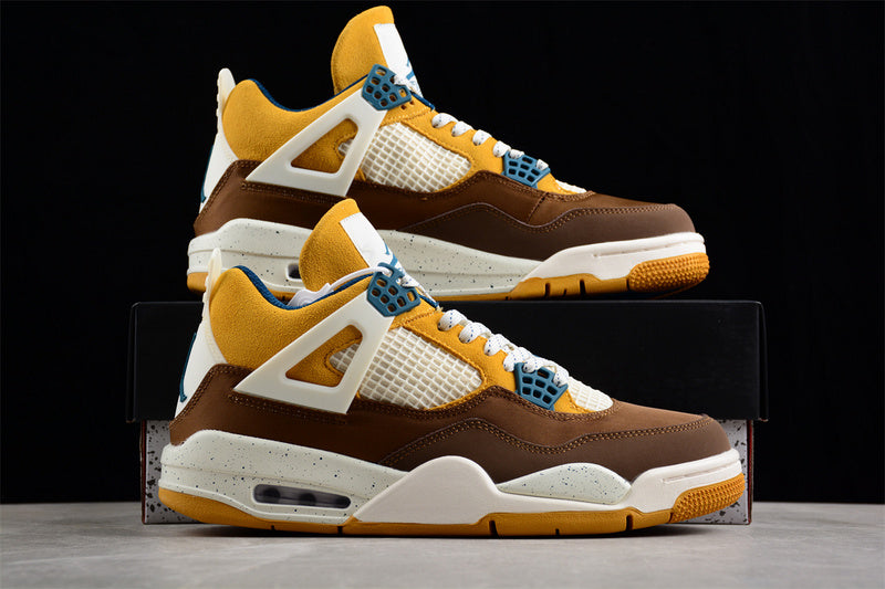 AIR JORDAN 4 RETRO GS CACAO WOW/GEODE TEAL/ALE BROWN/TWINE/SAIL