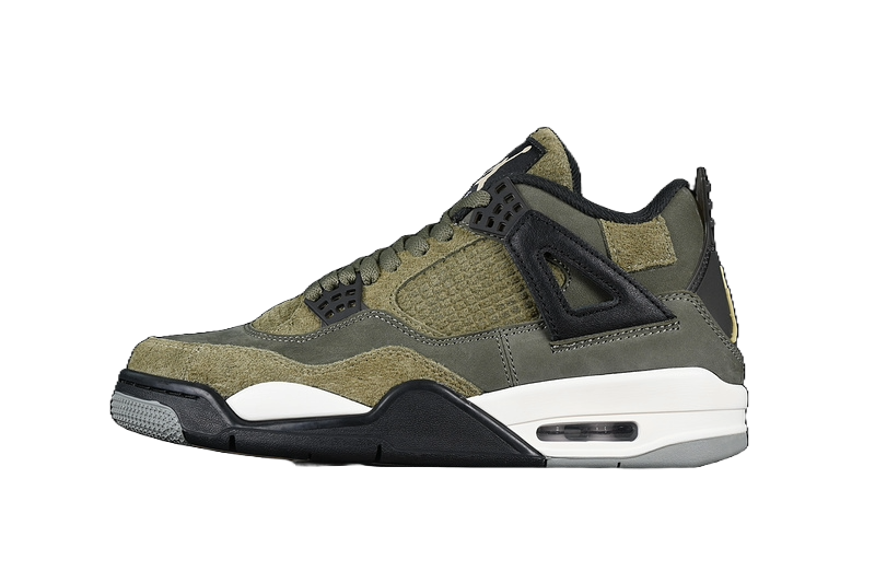 AIR JORDAN 4 SE CRAFT MEDIUM OLIVE WHITE/BLACK/GREEN