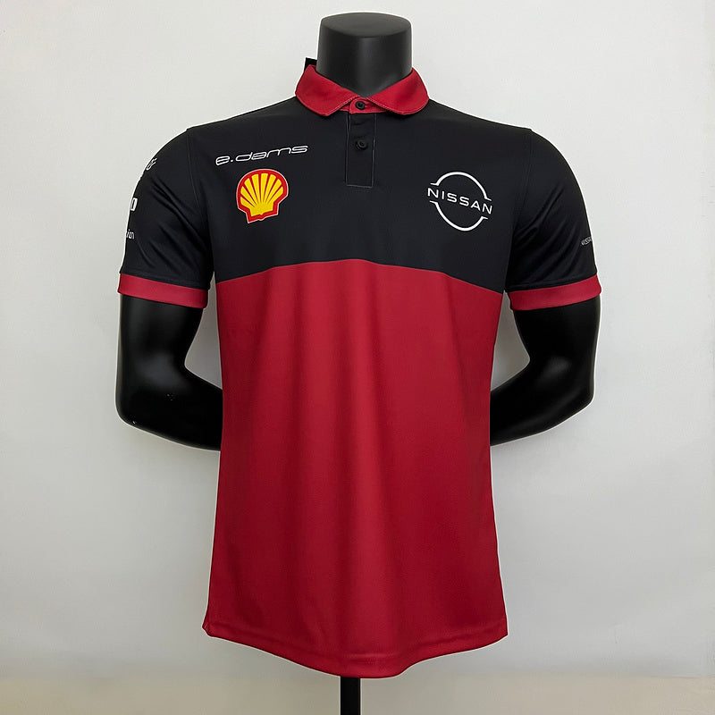 NISSAN 2023 red polo shirt