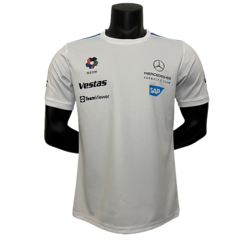 Mercedes Benz 2023 F1 white T-shirt