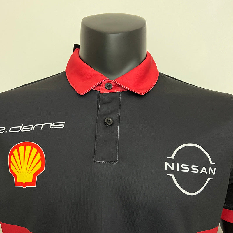 NISSAN 2023 red polo shirt